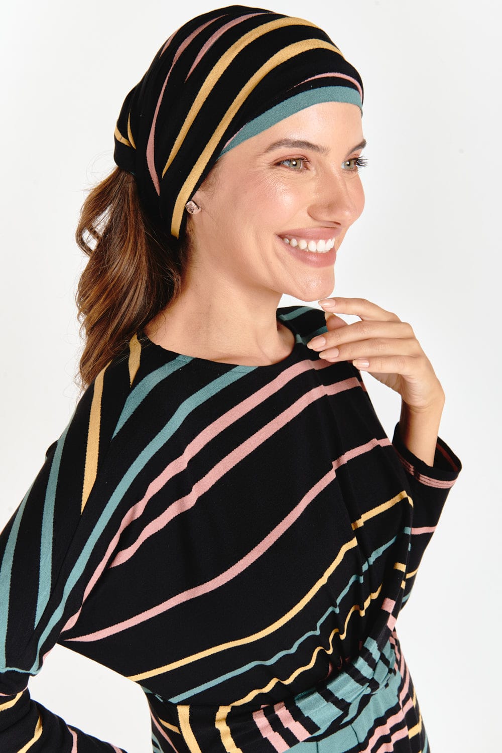 Colorful Stripes Maxi Headband