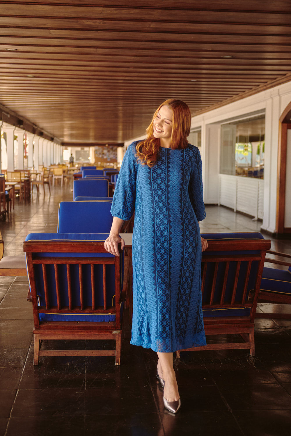 Blue Lace Dress