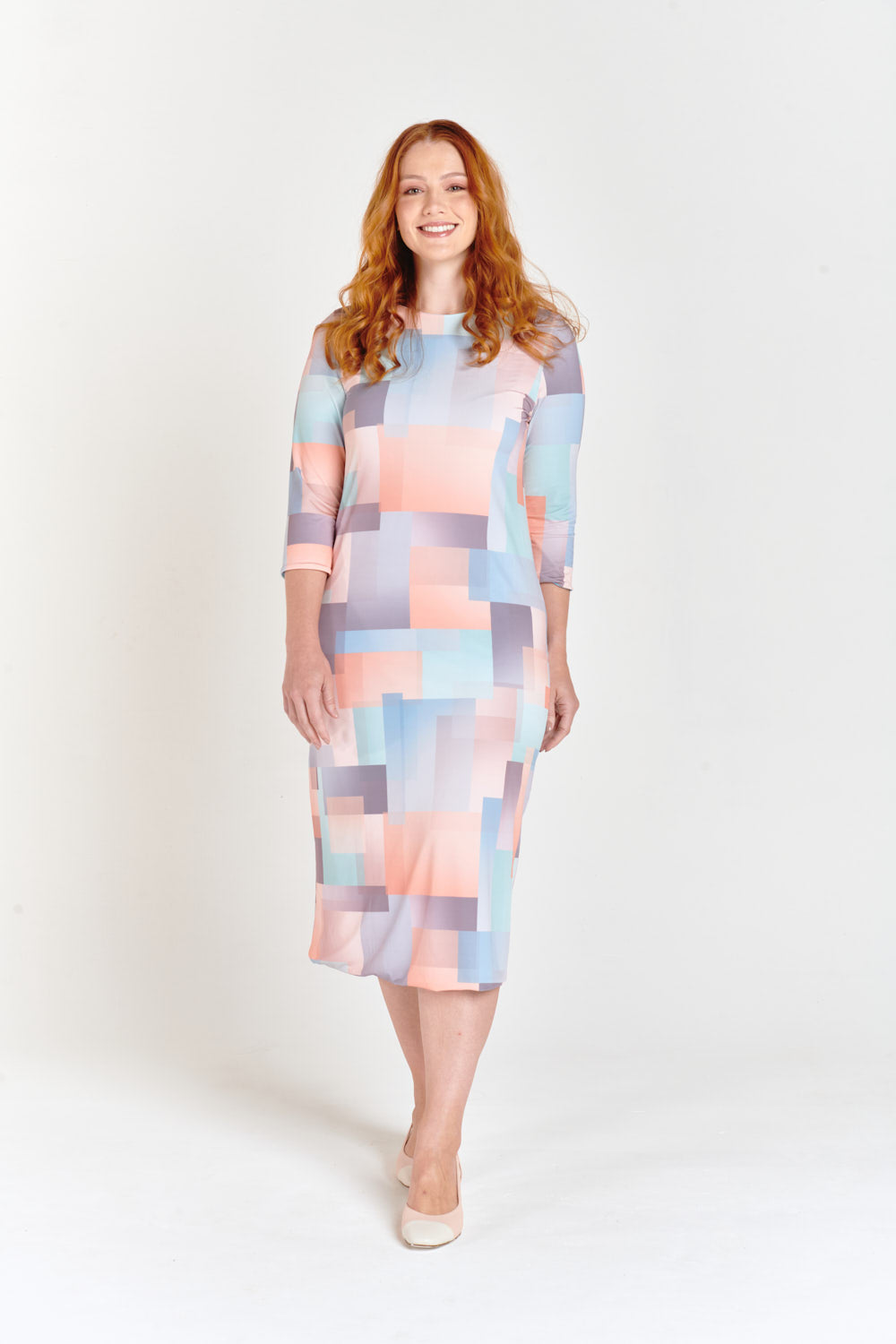 Abstract & Blue Sky Reversible Dress