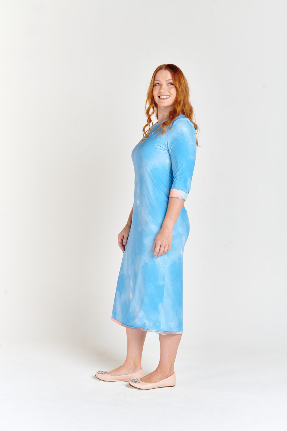 Abstract & Blue Sky Reversible Dress