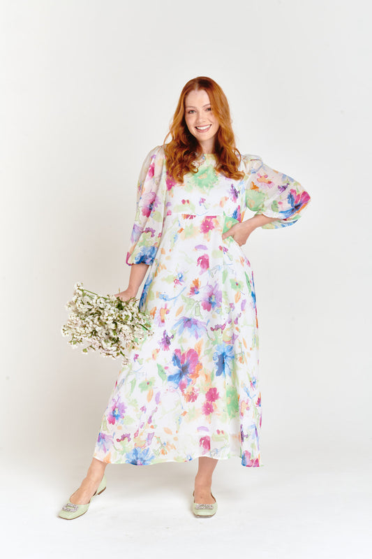 Puff Sleeve Dress Blossom