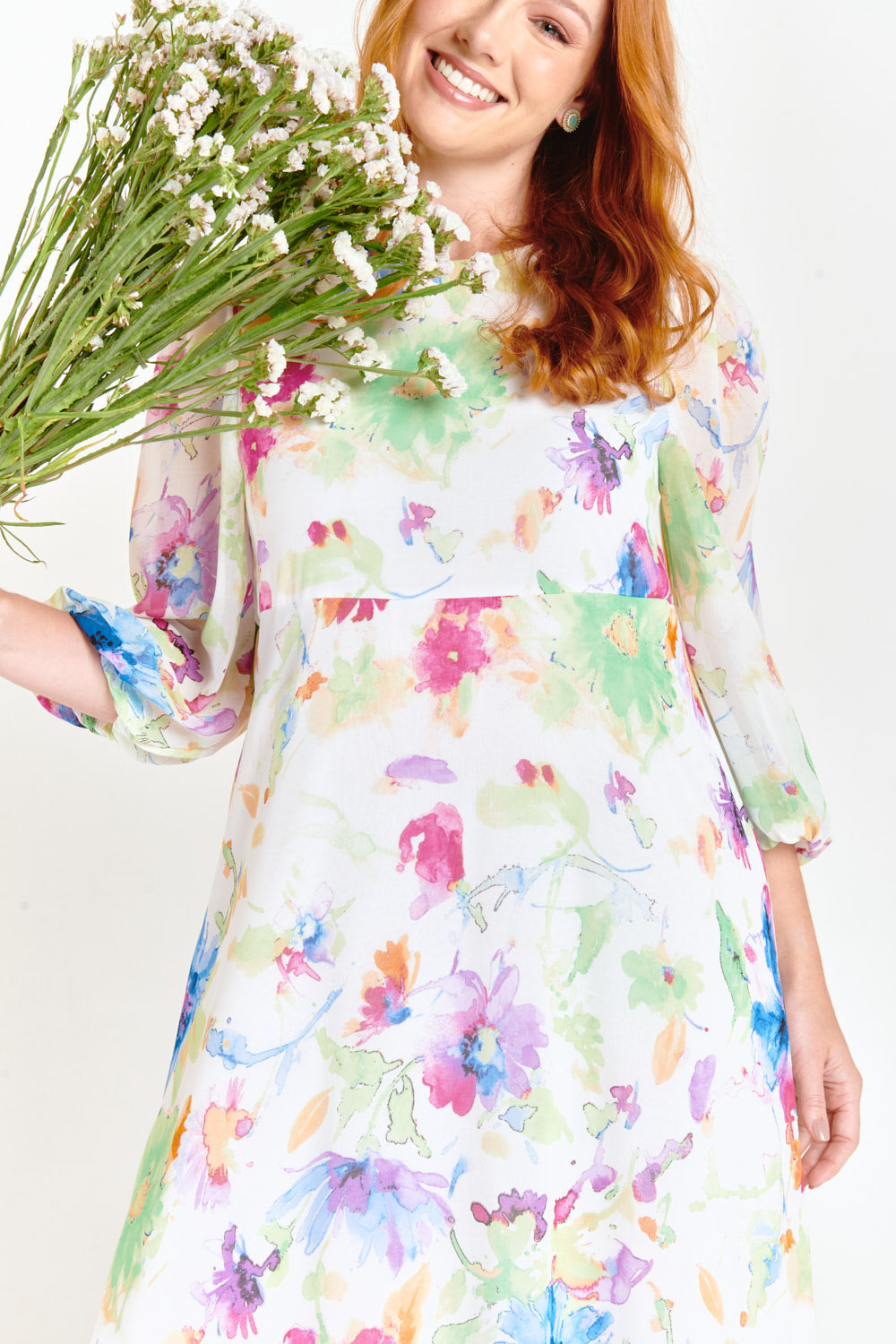 Puff Sleeve Dress Blossom