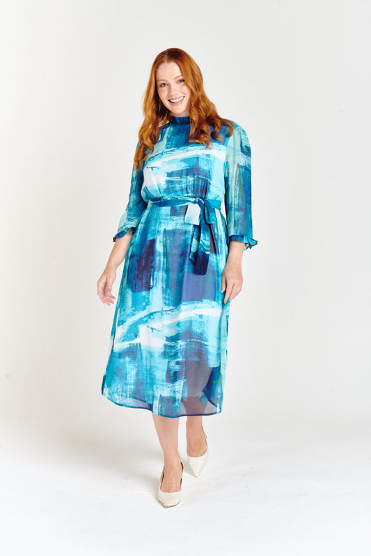 Frill Dress Ocean