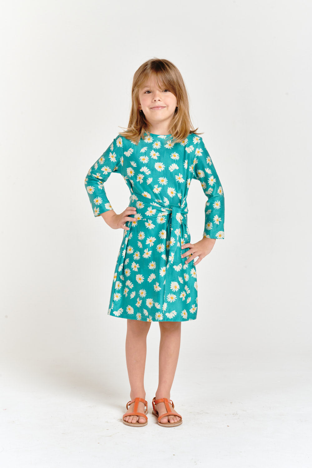 Daisy flower Girl's Swim Dress