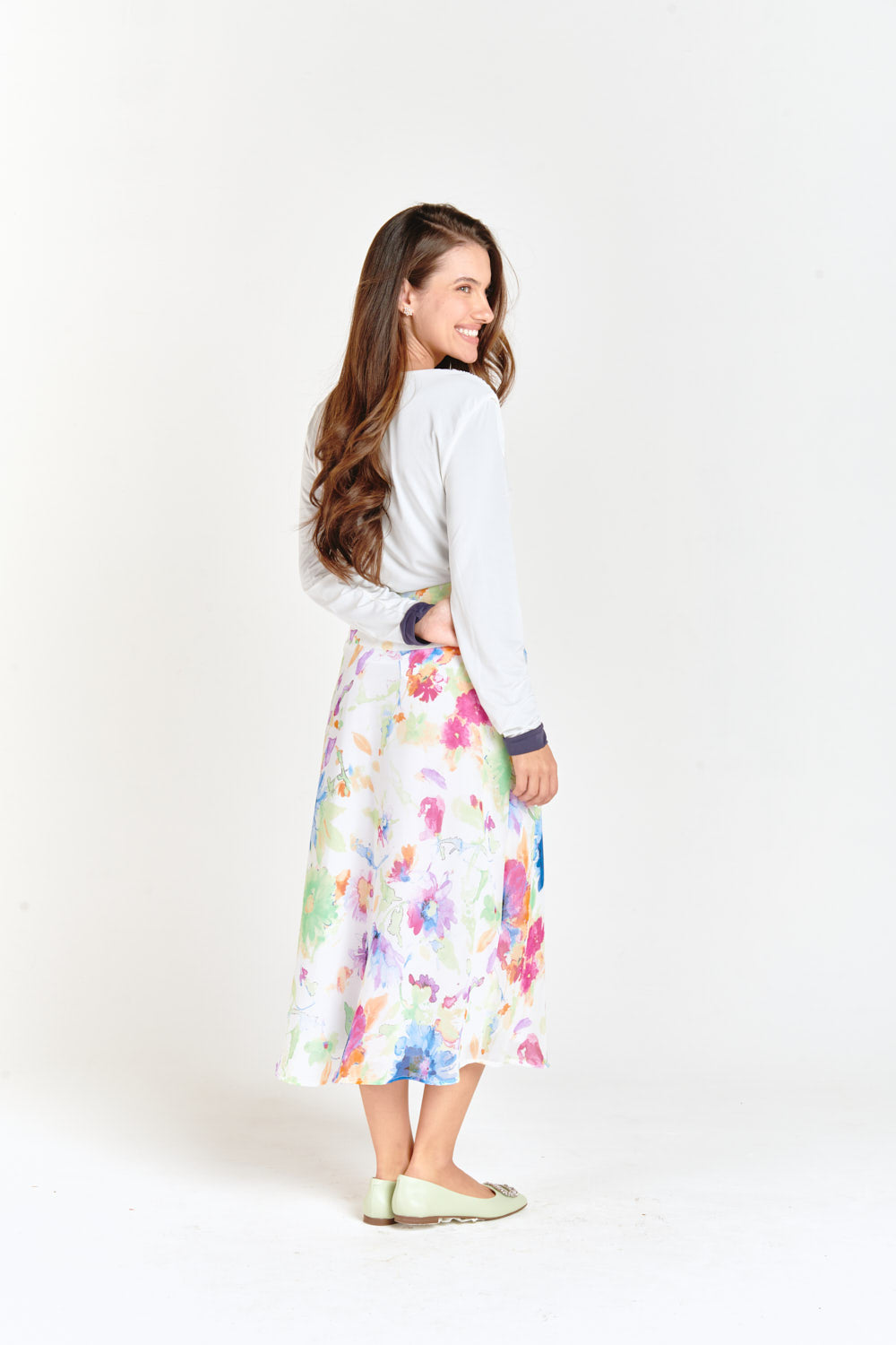 High Waisted Skirt Blossom