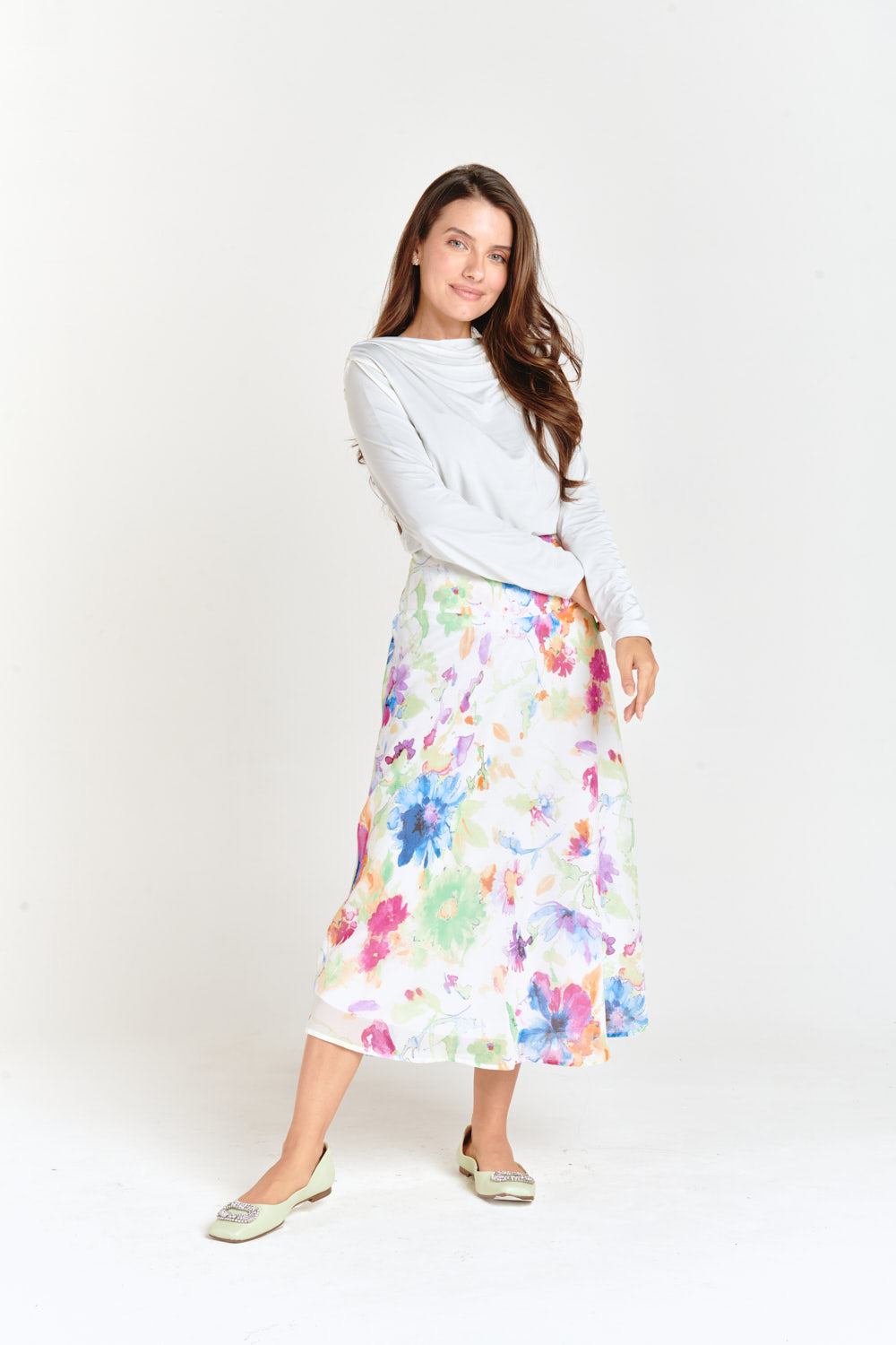 High Waisted Skirt Blossom