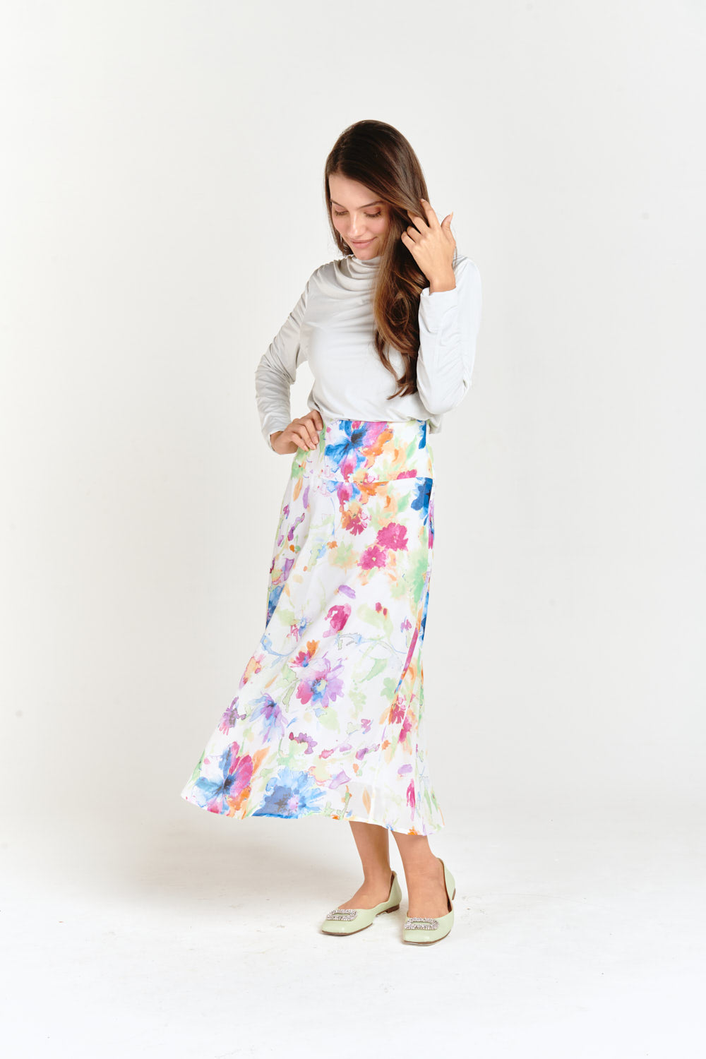 High Waisted Skirt Blossom