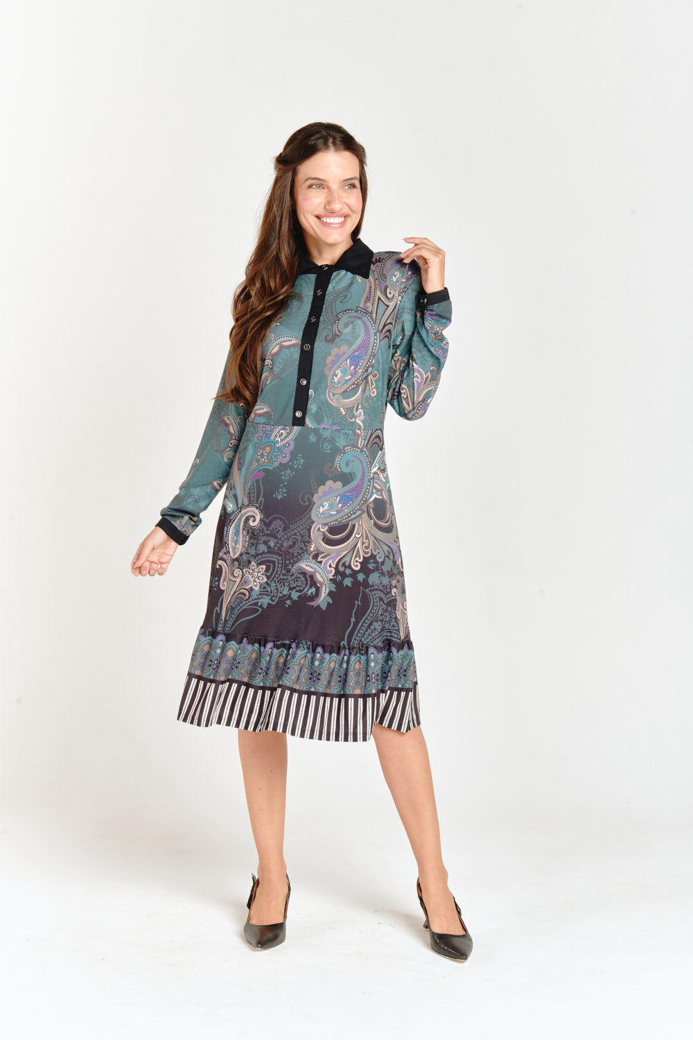 Polo Paisley Pattern Dress