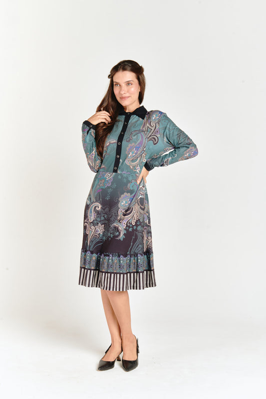 Polo Paisley Pattern Dress