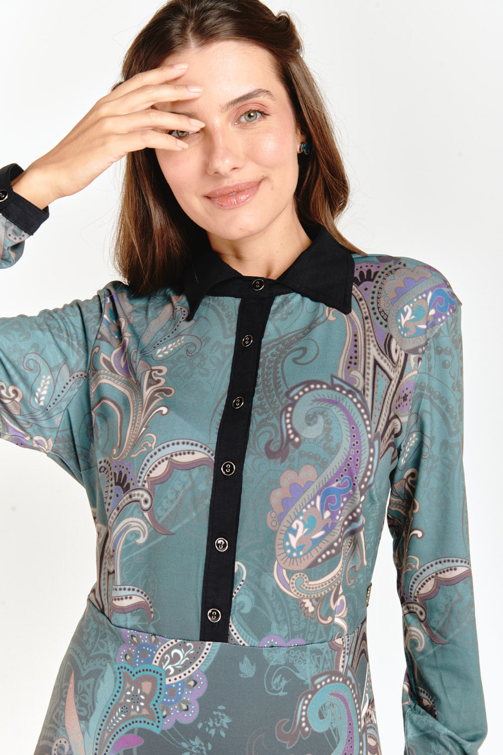 Polo Paisley Pattern Dress