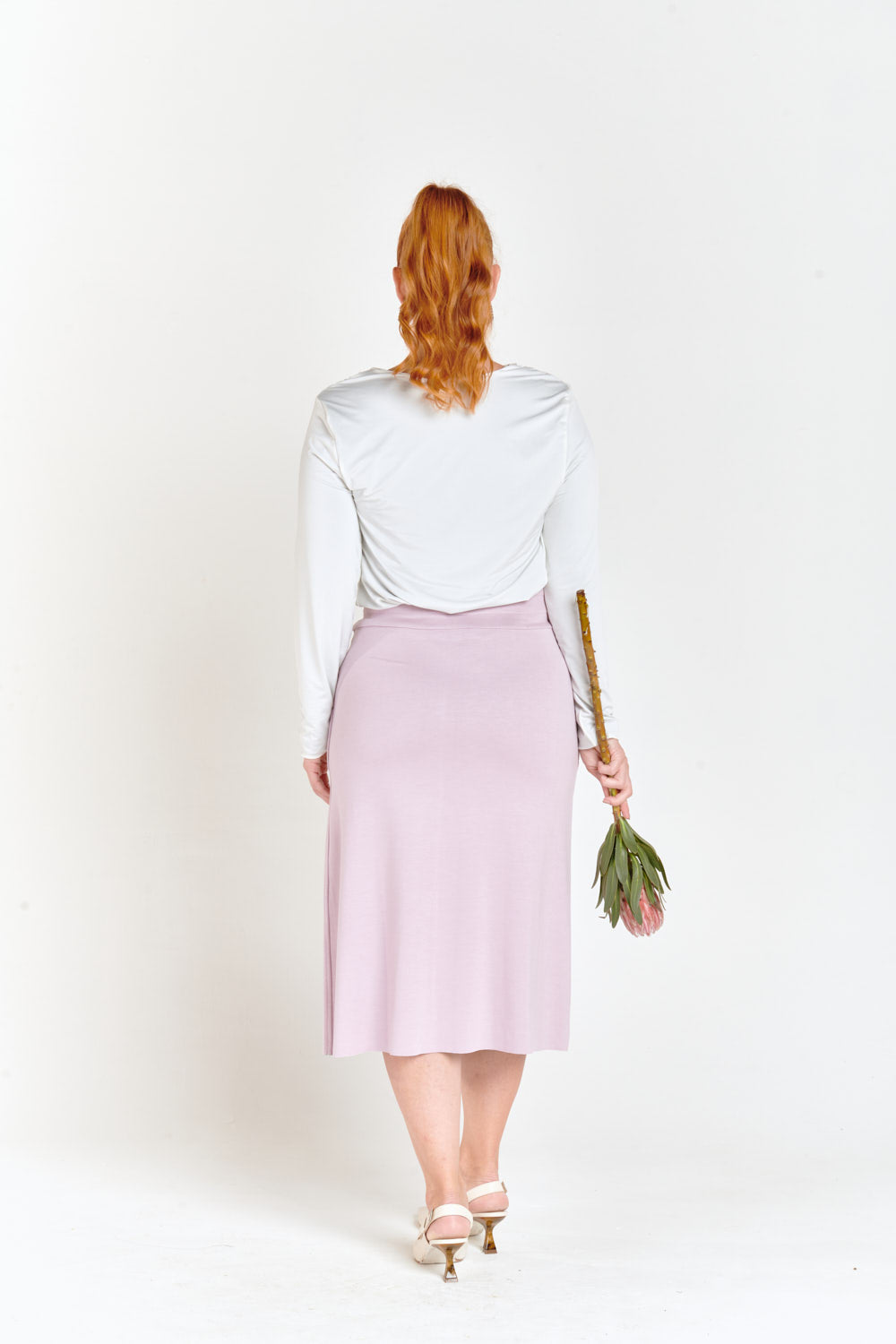 Pink & Gray Reversible Two Pockets Skirt Light