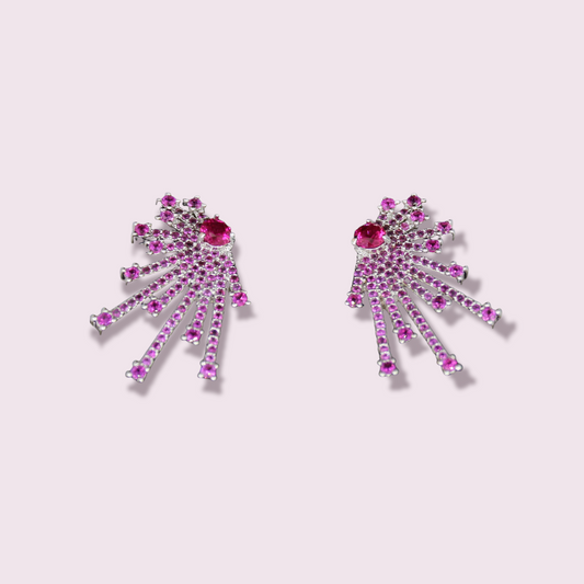 Pink Zirconia Earrings