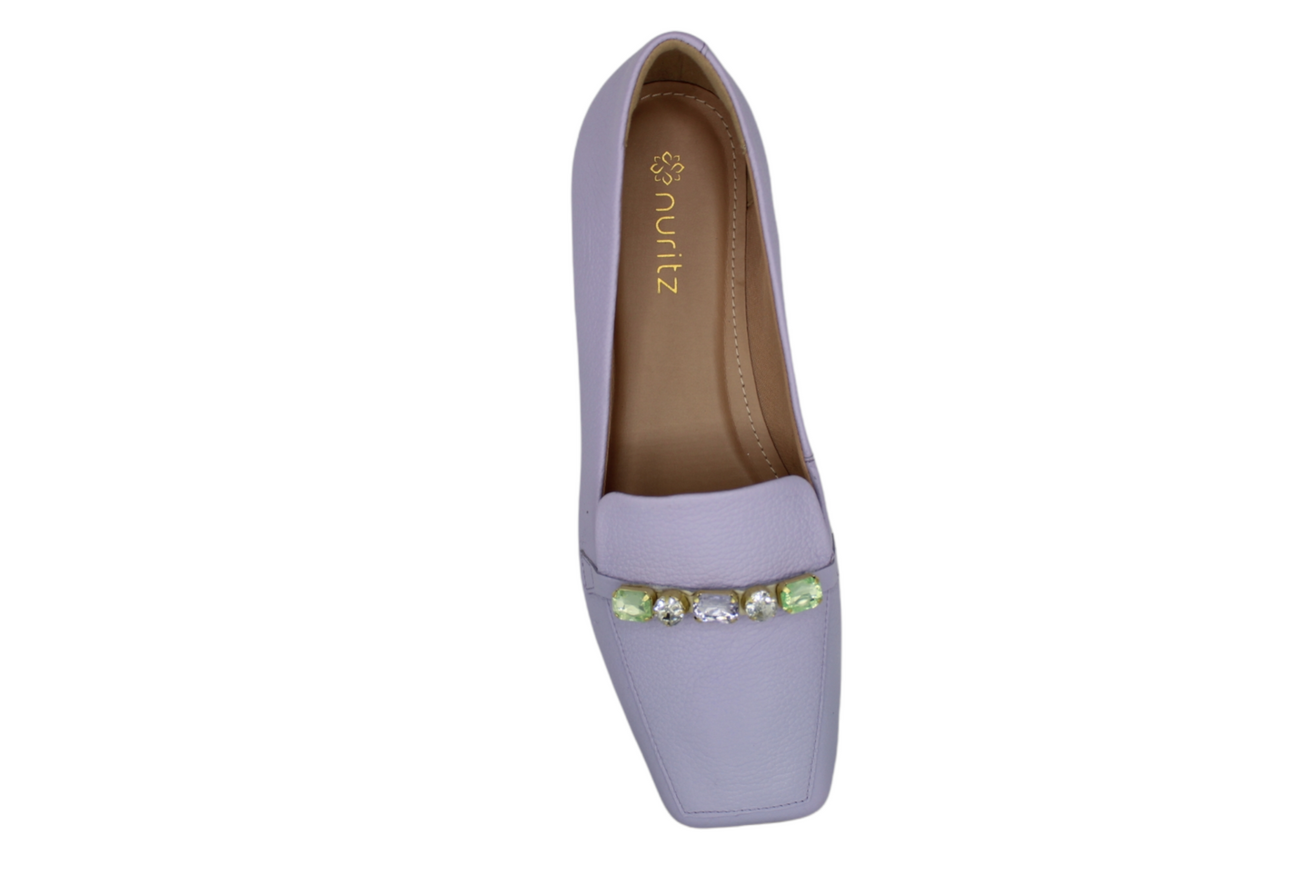 Loafer Lavender Leather Gemstone