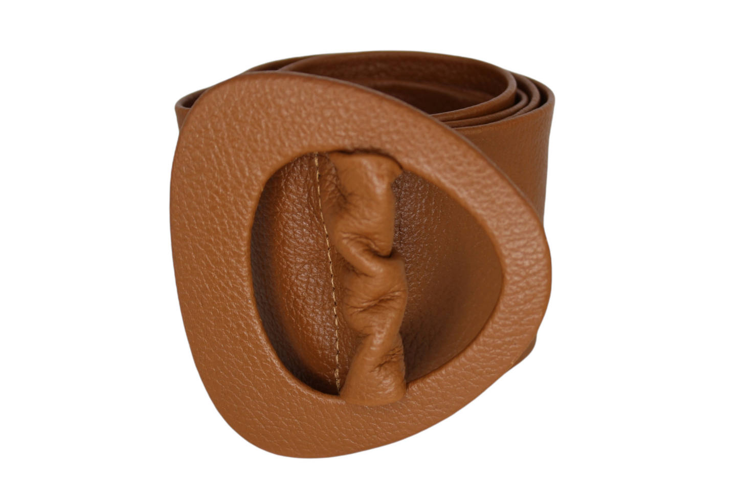 Women Caramel Leather Belt