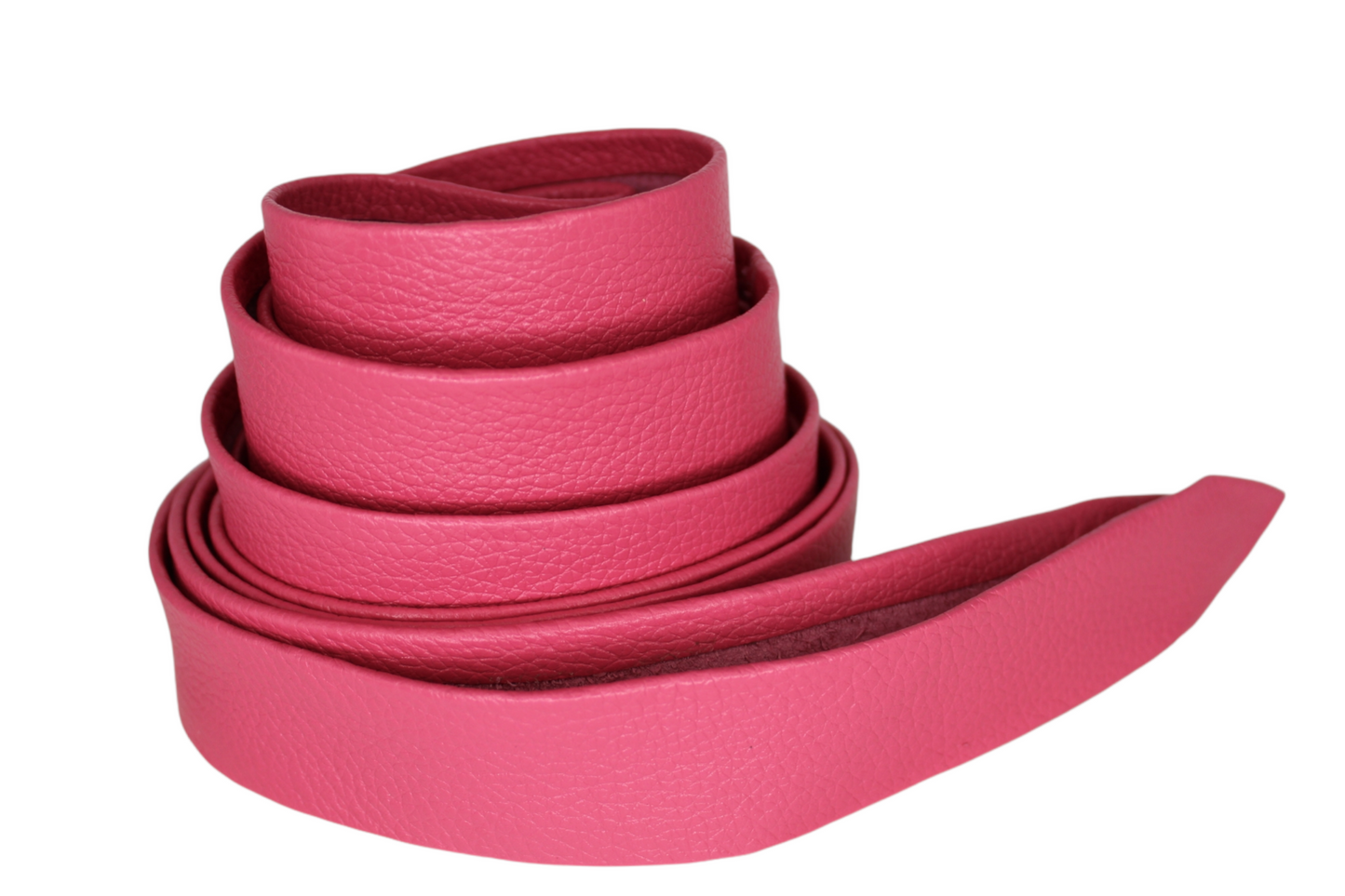 Women Pink Leather Obi Belt