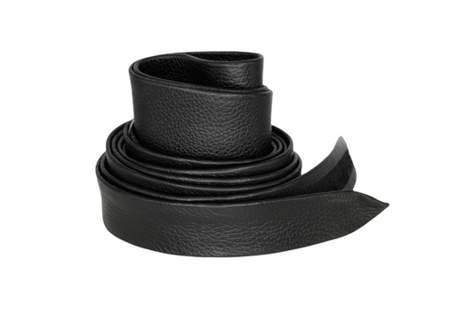 Women Black Leather Obi Belt