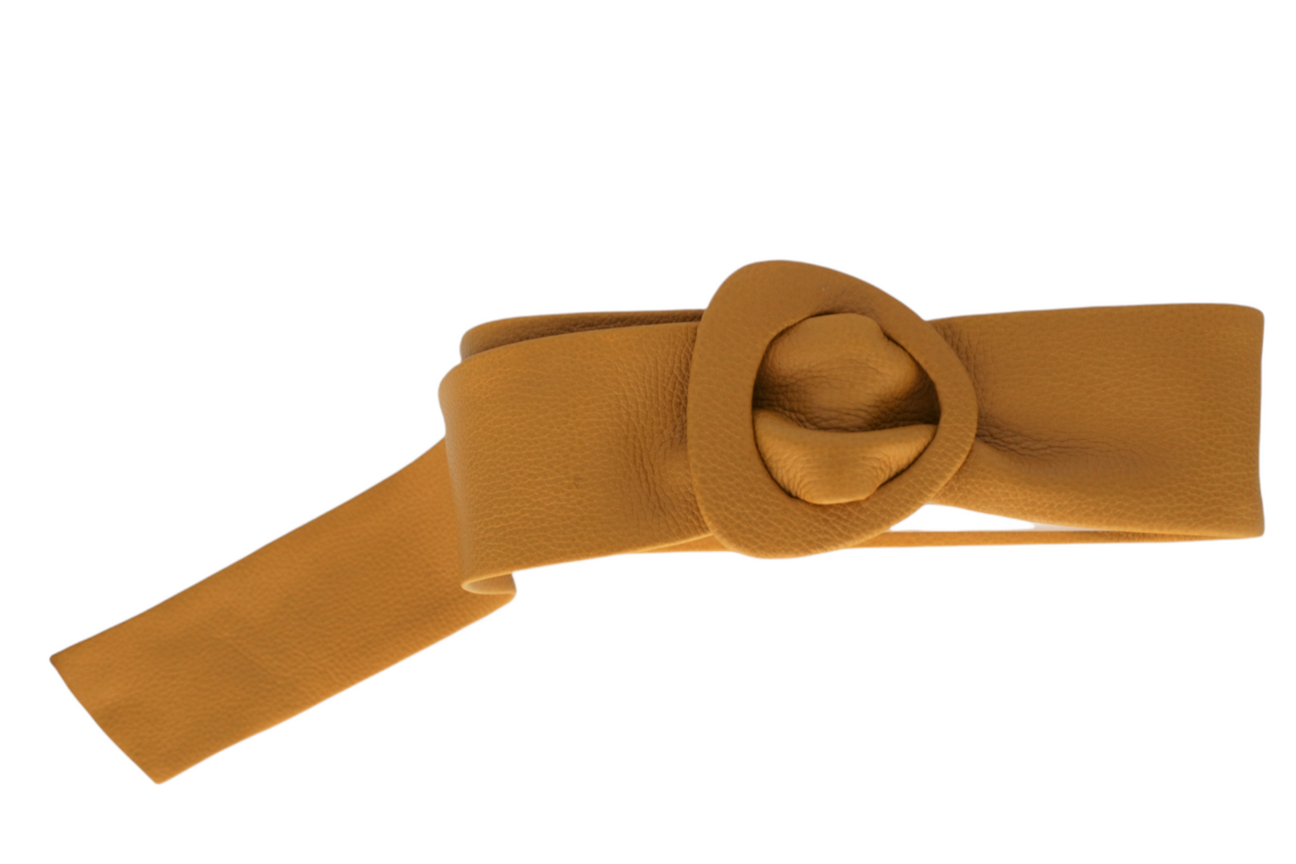 Women Mustard Leather Belt