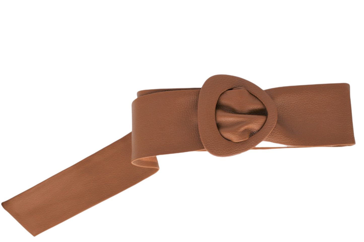 Women Caramel Leather Belt