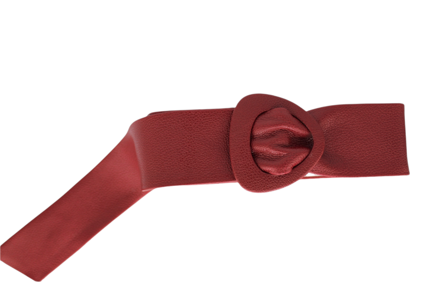 Women Red Leather Belt