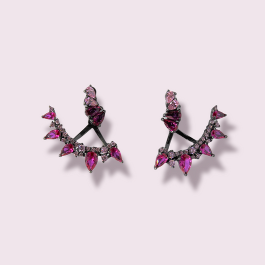 Front/Back Pink Earrings