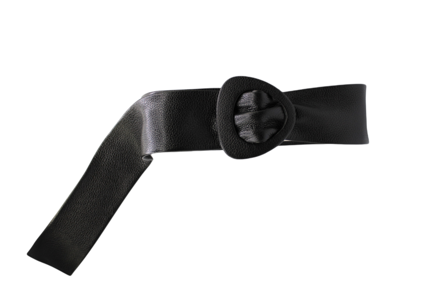 Women Black Leather Belt