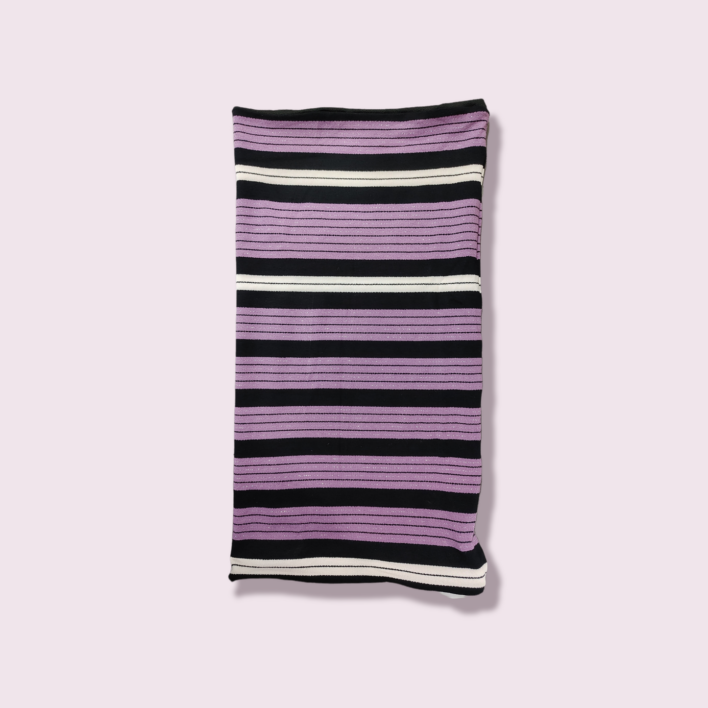 Reversible Black & Purple Stripes Maxi Headband